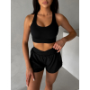Čierne športové joga kraťasy BRISTAL