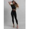 Černé sportovní legíny LOTOLIT s vysokým pasem (Veľkosť L)