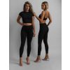 Černé sportovní legíny LOTOLIT s vysokým pasem (Veľkosť L)