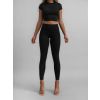 Černé sportovní legíny LOTOLIT s vysokým pasem (Veľkosť L)