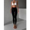 Černé sportovní legíny LOTOLIT s vysokým pasem (Veľkosť L)