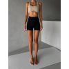 Černé sportovní mini tvarující kraťasy BERINO (Veľkosť L)
