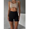 Černé sportovní mini tvarující kraťasy BERINO (Veľkosť L)