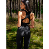 Černý sportovní fitness top RUFUS (Veľkosť L)