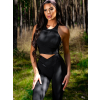 Čierny športový fitness top RUFUS