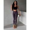 Fialové sportovní fitness legíny TONKA (Veľkosť L)