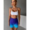 Fialovomodré sportovní mini kraťasy HALURER (Veľkosť L)