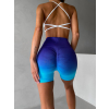 Fialovomodré športové mini kraťasy HALURER