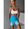 Modrotyrkysové sportovní mini kraťasy HALURER (Veľkosť L)