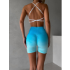Modrotyrkysové športové mini kraťasy HALURER