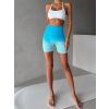 Modrotyrkysové sportovní mini kraťasy HALURER (Veľkosť L)