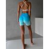 Modrotyrkysové sportovní mini kraťasy HALURER (Veľkosť L)