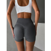 Šedé športové fitness push up kraťasy TOMIRO
