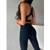 Tmavě modré sportovní fitness legíny TONKA (Veľkosť L)