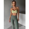 Zelená sportovní jóga podprsenka KOWALA (Veľkosť L)