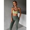 Zelená sportovní jóga podprsenka KOWALA (Veľkosť L)