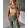 Zelená športová joga podprsenka KOWALA