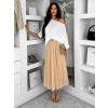 Béžová tylová midi sukně NEXORA (Veľkosť ONESIZE)
