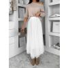 Bílá tylová midi sukně NEXORA (Veľkosť ONESIZE)