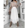 Bílá tylová midi sukně NEXORA (Veľkosť ONESIZE)