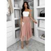 Starorůžová tylová midi sukně NEXORA (Veľkosť ONESIZE)
