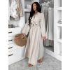 Béžový mušelínový košilový komplet BELIANE se sukní (Veľkosť ONESIZE)