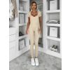 Béžový tvarující overal GRAYZE s krátkým rukávem (Veľkosť M/L)