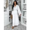 Bílý mušelínový košilový komplet BELIANE se sukní (Veľkosť ONESIZE)