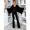 Čierny elegantný nohavicový komplet URWALE
