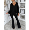 Čierny elegantný nohavicový komplet URWALE