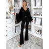 Čierny elegantný nohavicový komplet URWALE