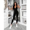 Černý tvarující dlouhý elastický overal ROSELA (Veľkosť M/L)
