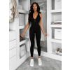 Černý tvarující dlouhý elastický overal ROSELA (Veľkosť M/L)