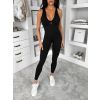 Černý tvarující dlouhý elastický overal ROSELA (Veľkosť M/L)