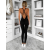 Čierny tvarujúci športový dlhý overal THARA