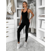 Čierny tvarujúci športový dlhý overal THARA