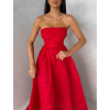 Červené plesové šnurovacie spoločenské šaty VIANORA