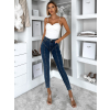 Modré slim fit skinny úzké džíny ORMELLA (Veľkosť M)