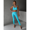Modré športové fitness legíny KARENI