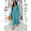 Tyrkysový mušelínový košilový komplet BELIANE se sukní (Veľkosť ONESIZE)