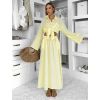 Žlutý mušelínový košilový komplet BELIANE se sukní (Veľkosť ONESIZE)