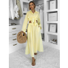 Žltý mušelínový košeľový komplet BELIANE so sukňou