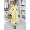 Žlutý mušelínový košilový komplet BELIANE se sukní (Veľkosť ONESIZE)