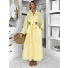 Žltý mušelínový košeľový komplet BELIANE so sukňou