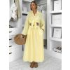 Žlutý mušelínový košilový komplet BELIANE se sukní (Veľkosť ONESIZE)
