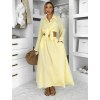 Žltý mušelínový košeľový komplet BELIANE so sukňou