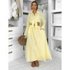 Žlutý mušelínový košilový komplet BELIANE se sukní (Veľkosť ONESIZE)