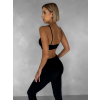 Čierna športová joga podprsenka KAZELA