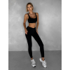 Čierna športová joga podprsenka KAZELA