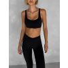 Černá sportovní jóga podprsenka KAZELA (Veľkosť L)